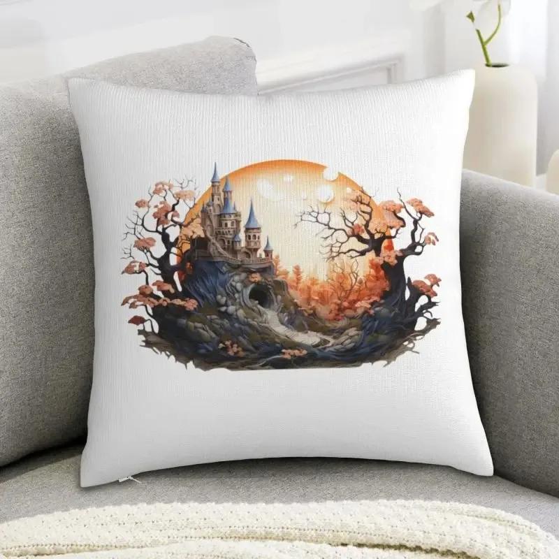 

Чехол для подушки с украшением на Хэллоуин, узор в виде тыквы, подходит для украшения дома, гостиной, дивана, комнаты 40x40cm