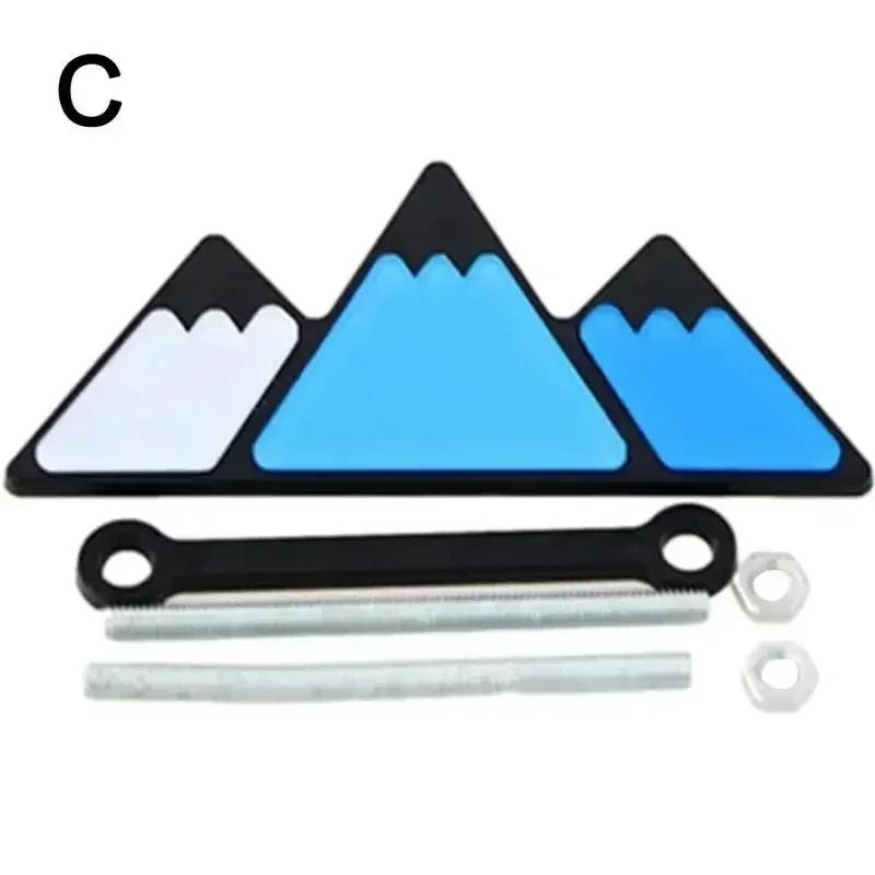 Car Front Grille Emblem for Toyota Tricolor Tacoma 4Runner Tundra Auris Yaris Avalon Avanza Prado Auto Body Badge Accessories