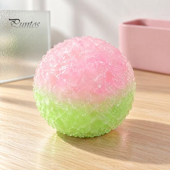 Adults Sensory Toys 1/2Pcs Crunchy Stress Ball Toy, Shapeable Textured Fidget Soft Relievers Bi-color Fake Waxberry Squeeze Toy for Focus Aid