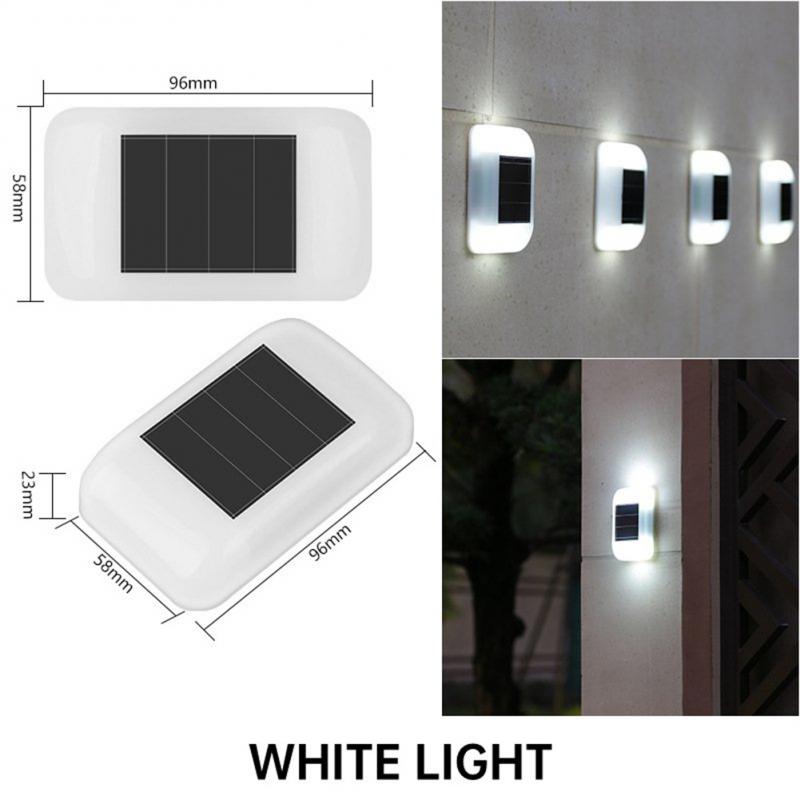 Solar Wall Light 2 LED Waterproof Outdoor Garden Decoration Solar Light Wall Stair Aisle Wall Light Yard Luminous Wall Lamp