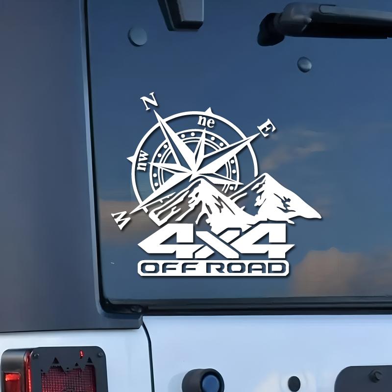 Boussole de montagne tout-terrain autocollants créatifs et amusants pour les fans et les amoureux de dessins animés, haute qualité pour voitures camions motos et ordinateurs portables