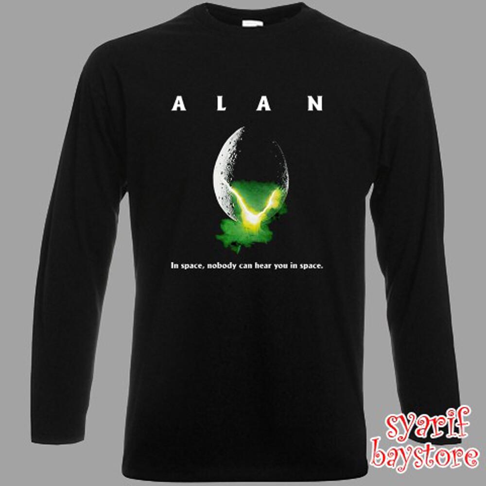 Alan In Space No Body Can Hear You Movie Men#039;s Black Size S to 2XL Unisex T-Shirt XXL