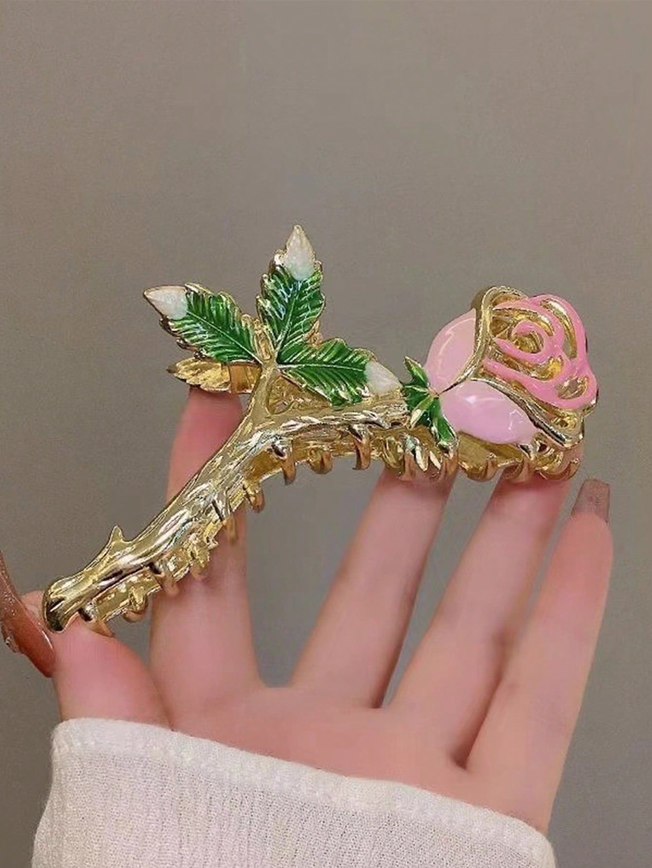 

1 шт. Модные изысканные заколки для волос в виде розовых роз для женщин и девушек, аксессуары для волос