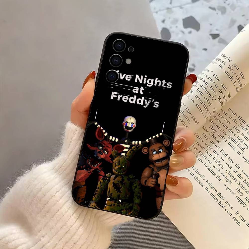 Five Nights At F-Freddys Fnaf Phone Case For Samsung S25,S24,S21,S22,S23,S30,Ultra,S20,Plus,Fe,Soft Silicone Black Cover