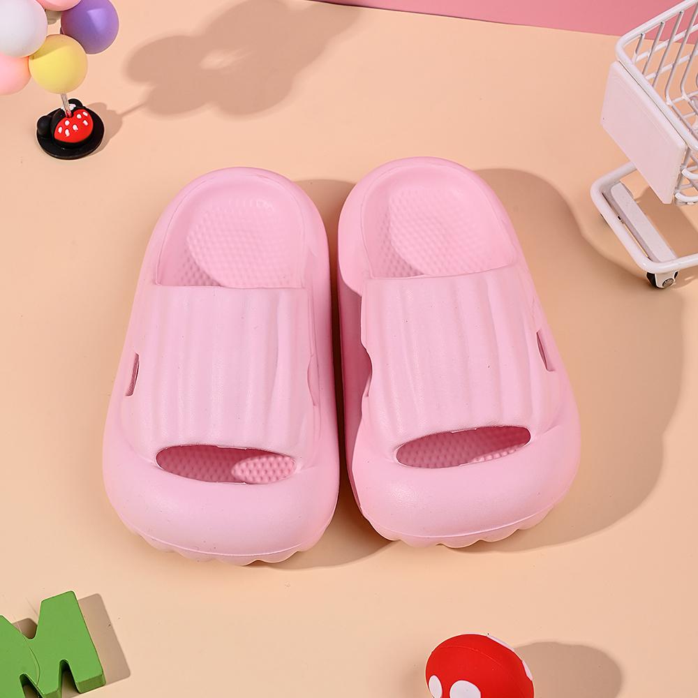 Simple Children's Slippers Baby Indoor Flip-Flops Boys Girls Cute Bathroom Non-slip Sandals Summer Beach Garden Shoes