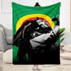 Bob Marley Reggae Legend Blanket Warmthful Decor Great For Picnics Chair Sofa For All Occasions Digital Print Ideal Gift For Birthday Valentine'S Day