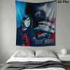 Billie Eilish Custom Name Wall Tapestry Aesthetic Wall Hanging Printed Fabric Blanket Decorative Tapestries for Bedroom Living Room Home Decor