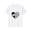 European Size Men'S T-Shirt - Round Neck Casual Shirt, Heart-Shaped Rose Print, Valentine'S T-Shirt, Men'S Love Shirt, Heart Pattern Tee