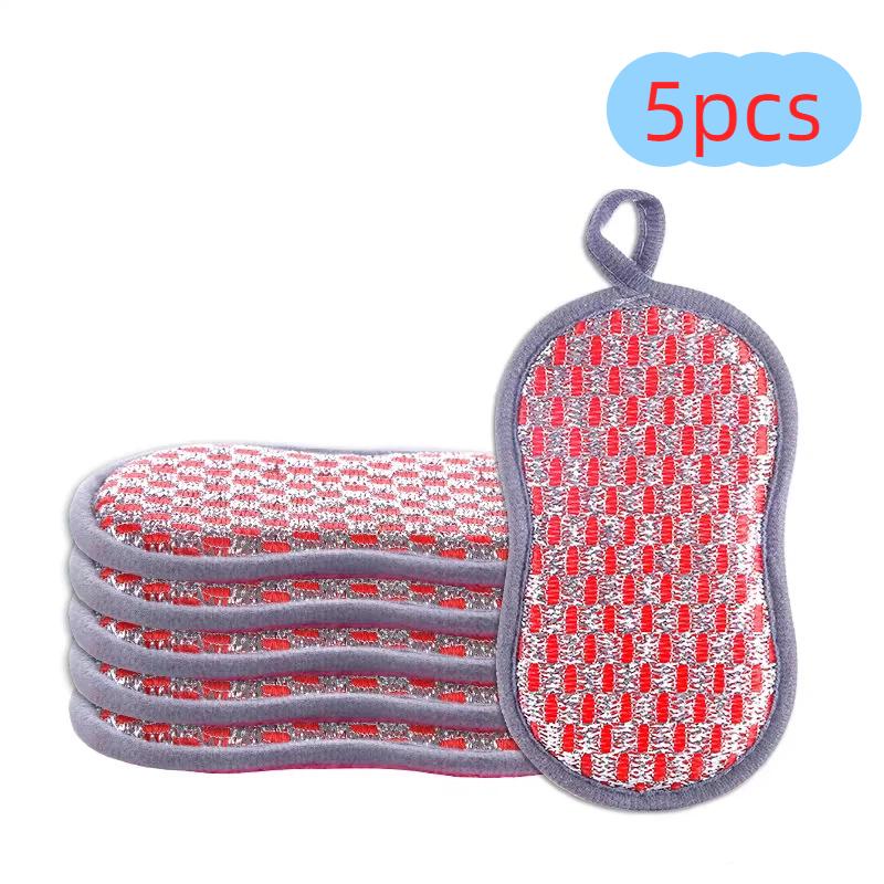 

Двусторонняя губка для мытья посуды волшебная ткань из бамбукового волокна не боится жира сильное обезжиривание кухонный специальный чистящий артефакт