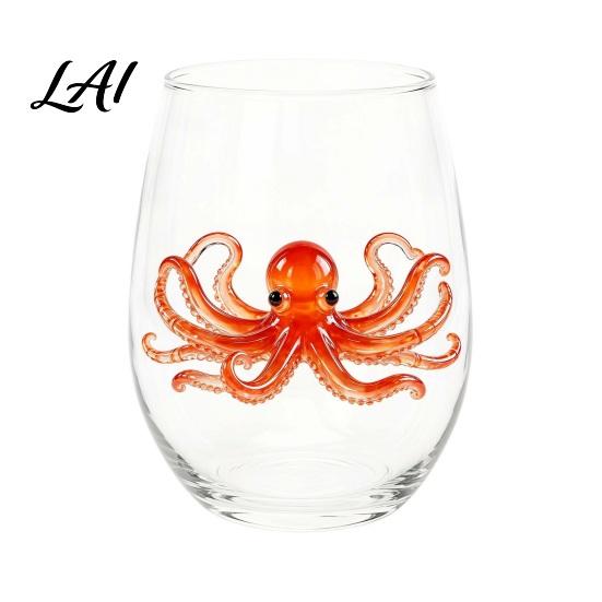 Fall Harvest Party Supplies Halloween Theme Glass Tumbler Ghost Black Cat Skull Pumpkin Hand Painted Cups Cup Spooky Lead-free Glassware for Party