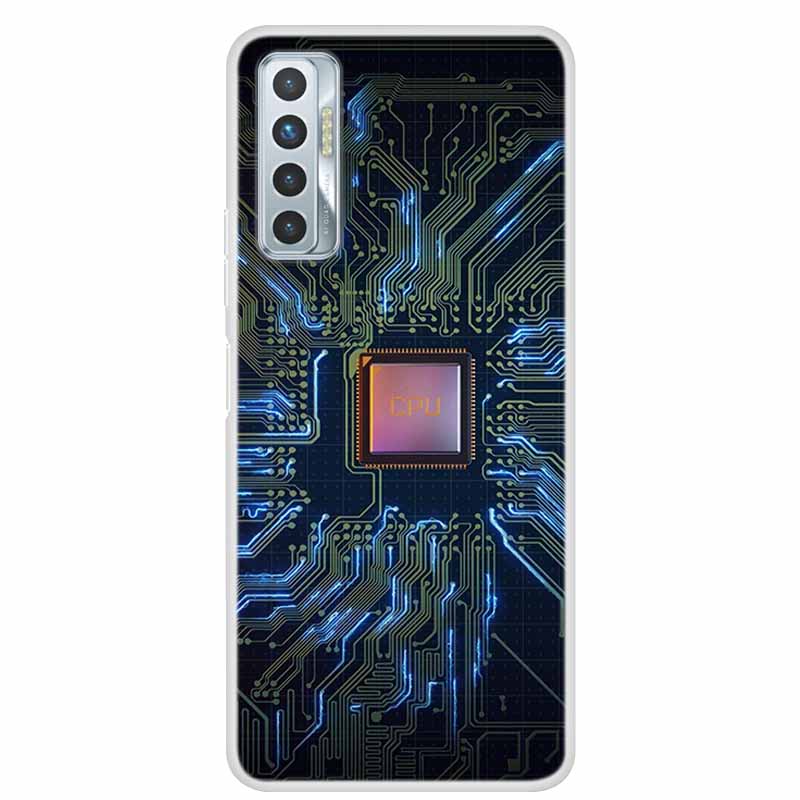 For Tecno Camon 17P Case Luxury Silicone TPU Soft Cover Phone Case For Tecno Camon 17 CG7 CG6 1 7 Coque Shockproof Cartoon Funda