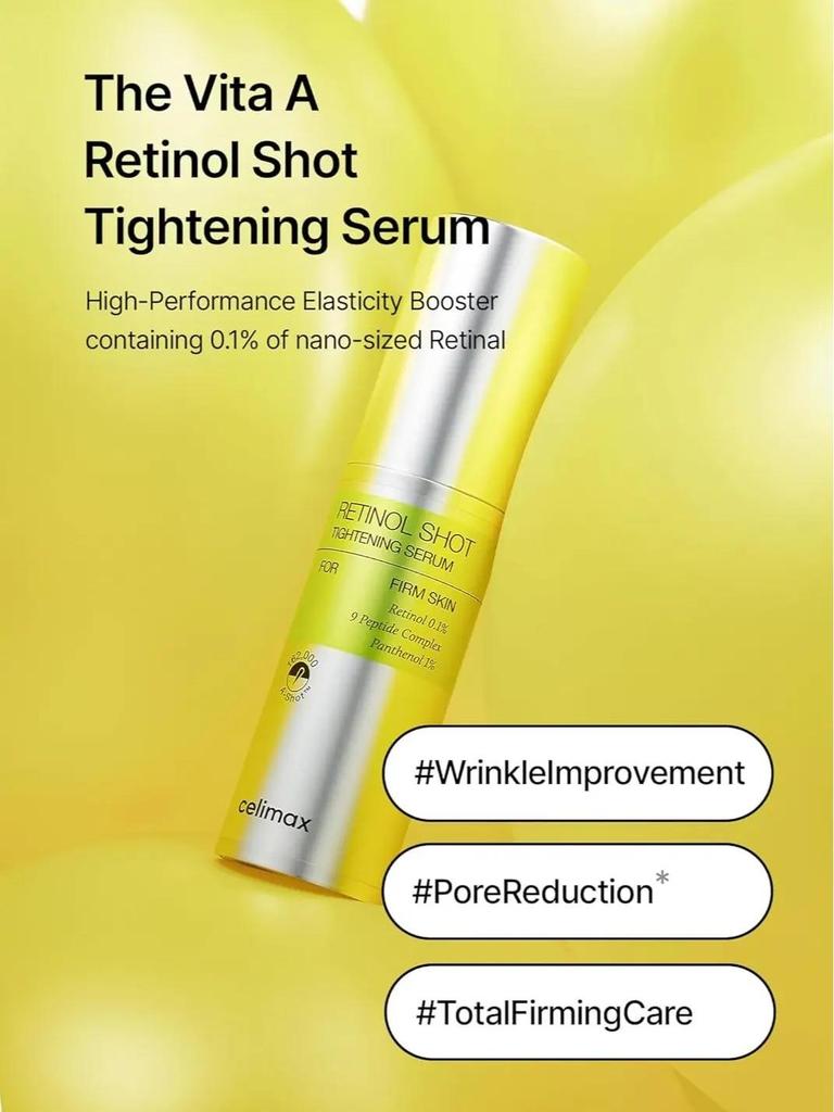 The Vita A Retinol Shot Tightening Serum | Wrinkles & Fine Lines, Firmer Skin, Anti-Aging, Skin Smoothing