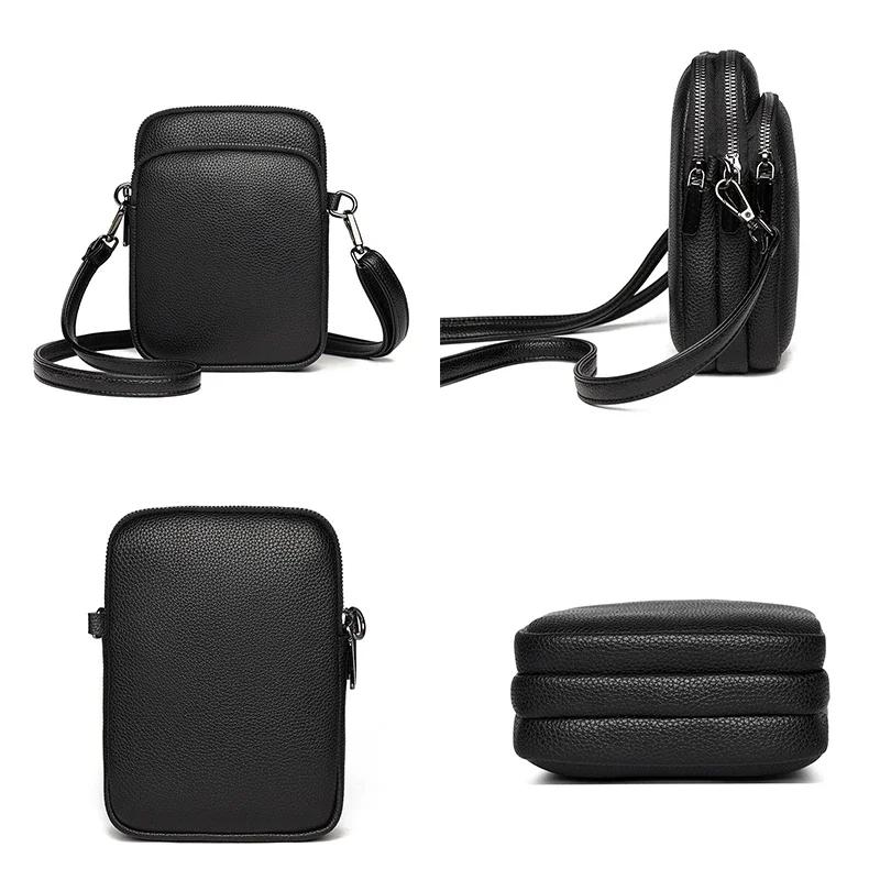Sacoche pour téléphone portable en cuir véritable pour femme, sac à bandoulière design, sac messager acheter à prix bas - livraison gratuite, avis réels avec des photos