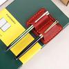 Retro Travel Pencil Holder with Durable Stainless Clip Lightweight Pen Storage Case for Journal Notebook Office Supply