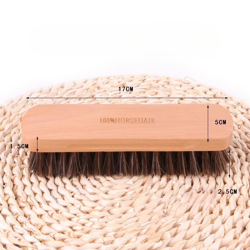 Large Horse Hair Brush Multi Purpose Shoe Polish Waxing Cleaning Polishing Brush