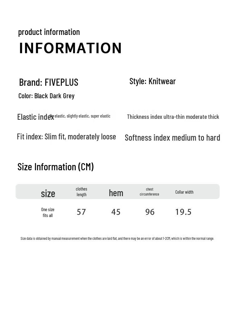 FivePlus Women's Turtleneck Knit Sweater