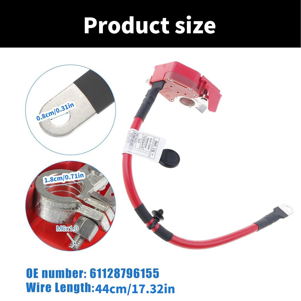 Autobatterie-Kabel für G21 G22 G23 G26E G28 M340i Bietet einfache Installation 61128796155 61128796959 61128704706