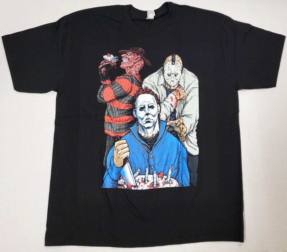 

HORROR MOVIE T-shirt Scary Film Halloween Characters Men s Tee New Unisex T-Shirt XXXXL