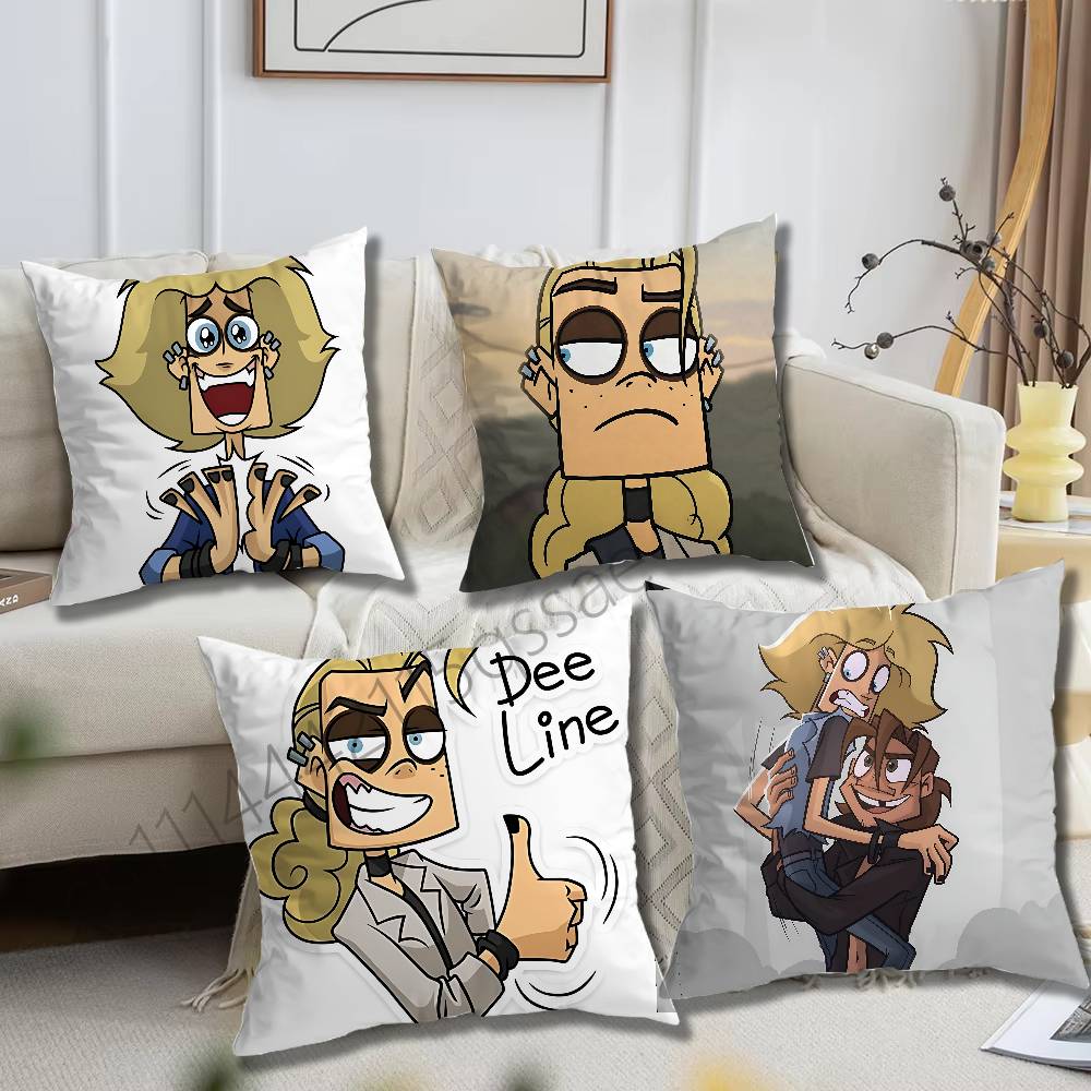 Cool Art Metal Family Dee Pillow cases Organic Linen Pillow Case DoubleSided Print Cushion Cover for Sofa Home Decor Gift