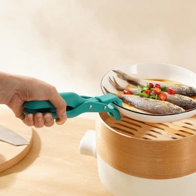 Neuer Verbrühschutz-Clip Rutschfeste Silikon-Essschüsselklemmen Küchenschüssel-Clip Greifer Langlebige Topfklemmen Küchenzubehör