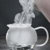 Hitzebeständige Teekanne aus Glas, verdickter beheizter Behälter, Teekanne mit Edelstahl-Teesieb, durchsichtiger Wasserkocher, hochwertige Teekanne