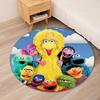 Sesame Street Printed Round Rug Carpet Chair Rug Area Rug Entryway Doormats,for Office Chair Living Room Bedroom Kitchen Room.