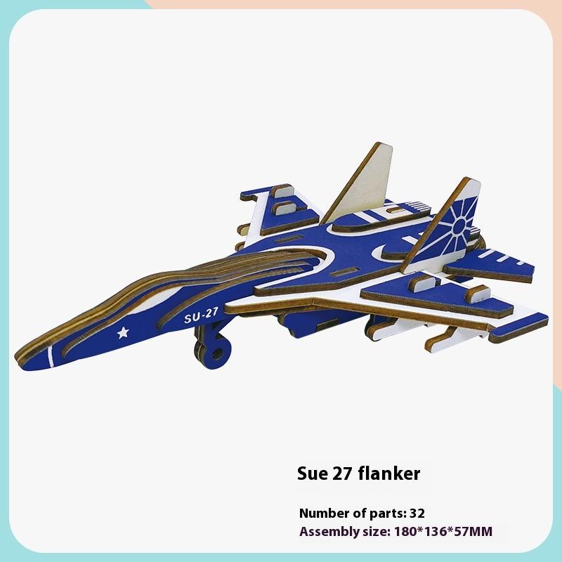 Simulation Wooden Toy Children's Handmade Educational Assembly 3d Three-dimensional Puzzle