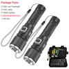 30W High-Power LED Tactical Flashlight with LCD Power Display Zoom Aluminum Alloy Rechargeable Emergency Torch Spotlight