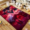 Multiple Sizes Flamingo and Love Pattern Carpets Bedroom Play Mats Rug Bedroom Decor Carpet Livingroom Rug Crawl Mat