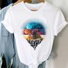 T-Shirts Women 90S Star Fashion Short Sleeve Trend Spring Summer Clothes Stylish Tshirt Top Lady Print Girl Tee T-Shirt