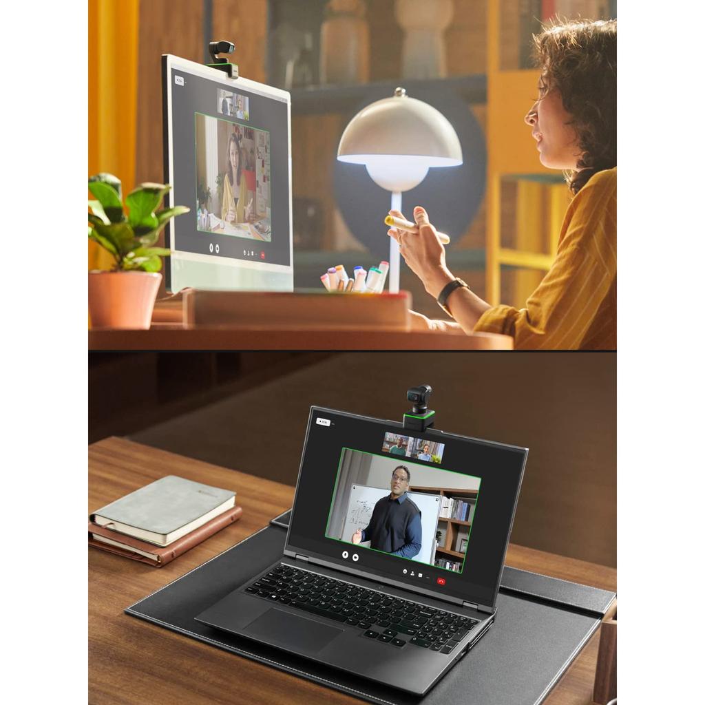 Webcam Insta360 Link PTZ 4K avec suppression du bruit gestuel AI en pouces, webcam dédiée pour caméra vidéo pour diffusion vidéo en direct - capteur 4K 1/2,