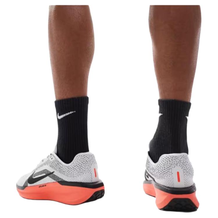 Nike AIR WINFLO 11 Cushioning And Breathable Low Top Running Shoes Men's Gray Red Sneakers FJ9509-008