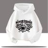 Style Boys Sport Shirt Retro Car Kids' Hooded Shirt Cartoon Print Girls' Casual Top Autumn Winter Clothing