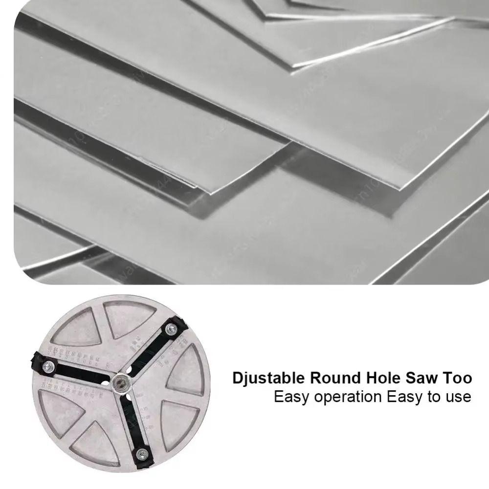 Hole Driller Hole Opener Round Woodworking Cutting Tools Adjustable Punching Saw  Acrylic Board