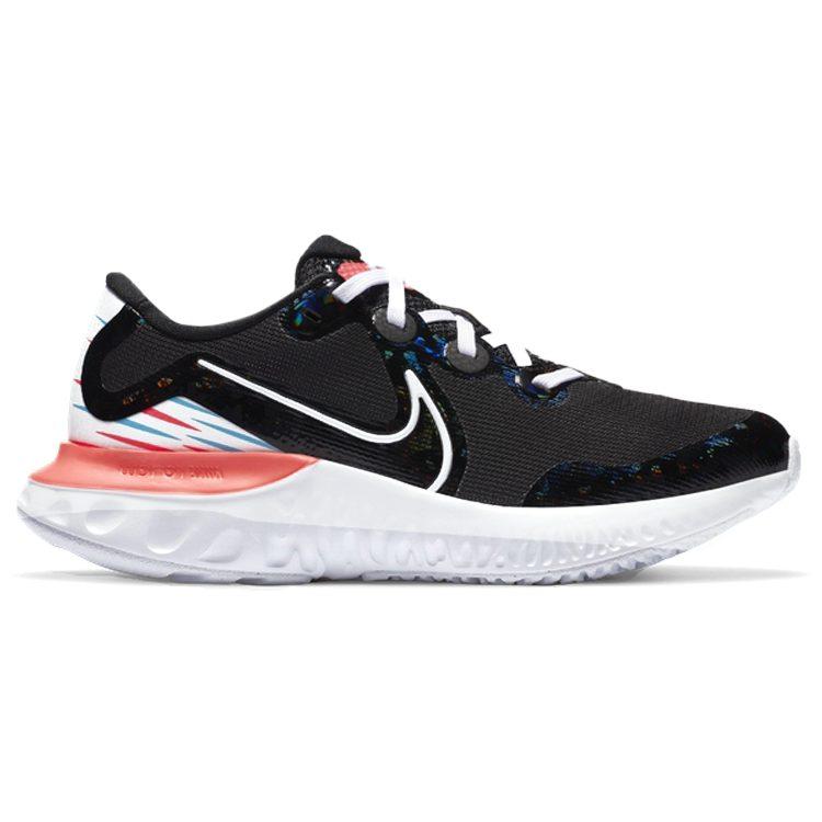 Nike Renew Run Cushioning Slip Resistant Abrasion Resistant Low top Running Shoes Black White Pink Unisex CV8990-023