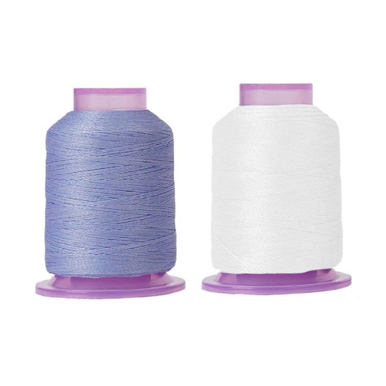 2Pcs Color Changing Sewing Thread for Sewing Machine Hand Stitching Night Glowing Yarn Embroidery Thread 550yds Each