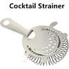 2 Pack of Cocktail Strainer Stainless Steel Bar Cocktail Strainer Filtering Tool for Bar Restaurant Home