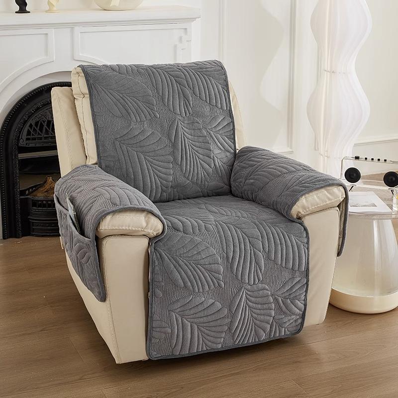 Plush Chivas Sofa Cushion Non-Slip Solid Color Universal CHEERS First Class Single Electric Sofa Cover