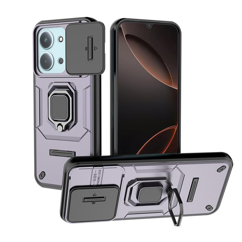 For Xiaomi Redmi 15C 5G 173mm Case Magnetic Ring Holder Armor Cover For Redmi15C Redmy 15C 15 C 5G Slide Camera Protect Coque