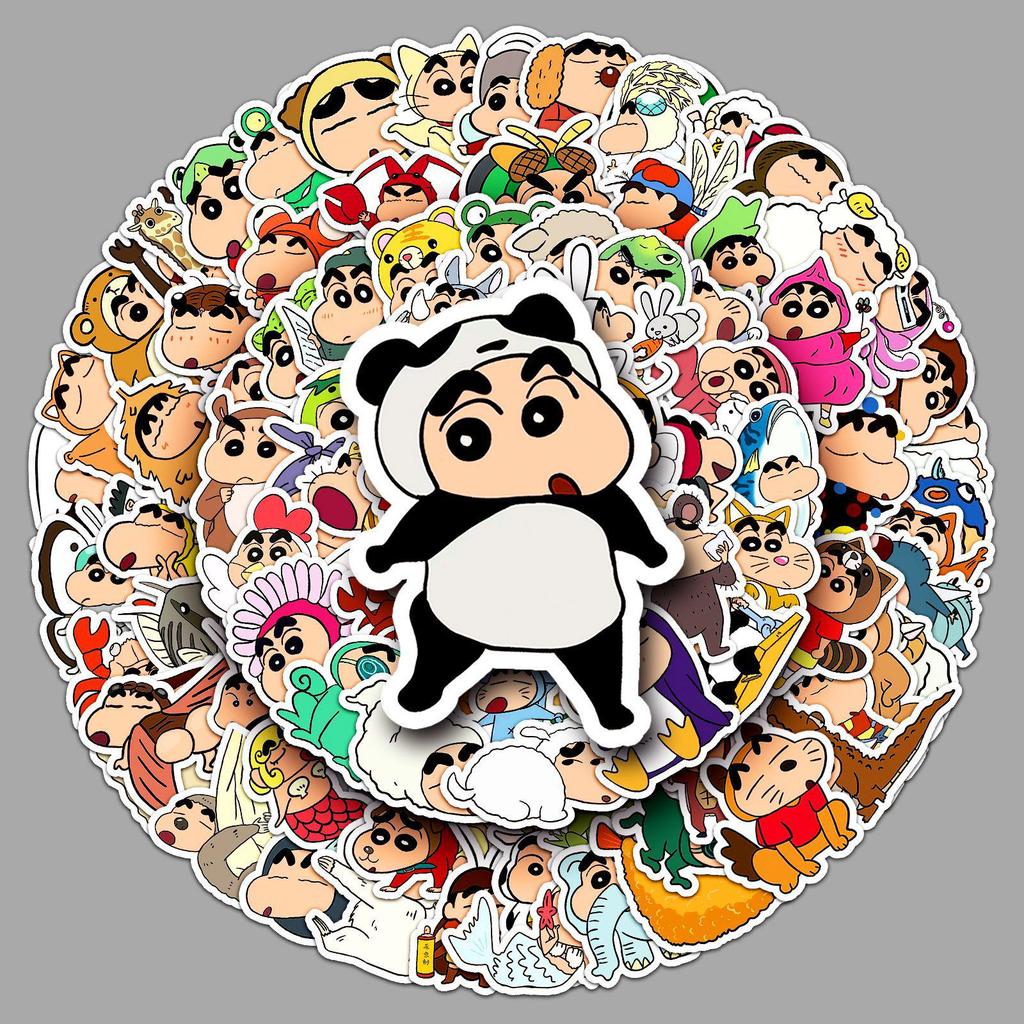 Crayon Shin-chan Dress-up Stickers: 100 Cute, Funny, Waterproof Anime Journal Stickers