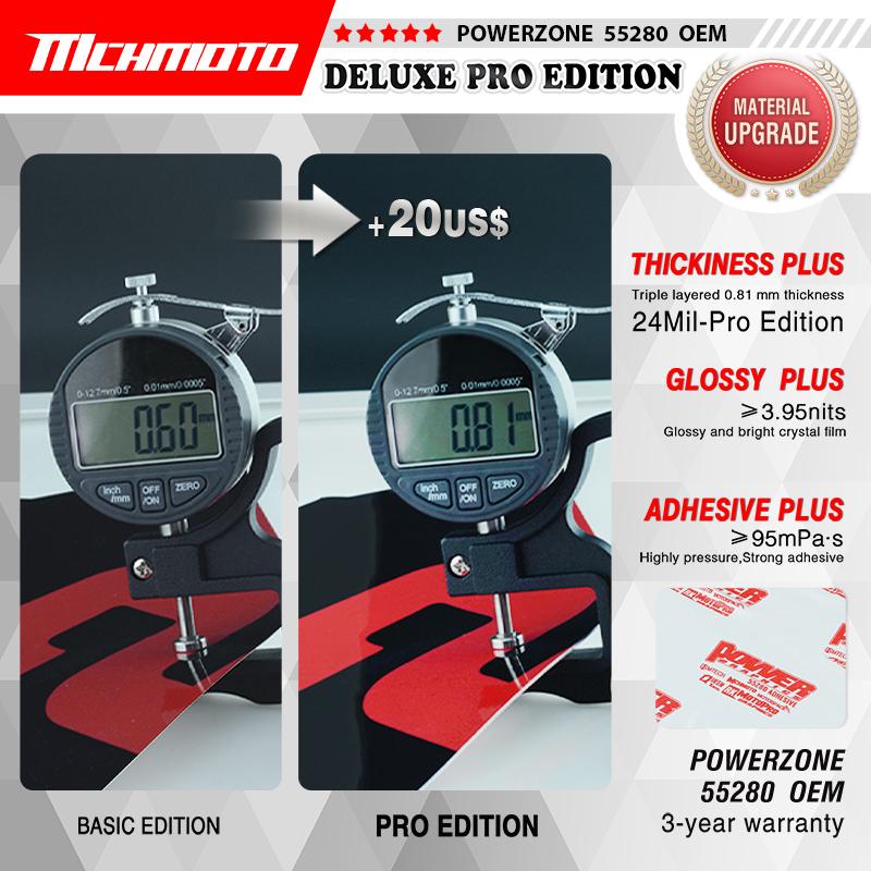 MCHMFG Kit For Yamaha PW50 PW 50 Full Set Motorcycle Graphics Background Decal Stickers Kits Pit Bike Graphics