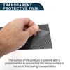 TUCKBOLD Door Pillar Window Trim Anti-Scratch Stickers for Toyota Sequoia 2008-2014, Carbon Fiber Pattern Black, 4 Pieces