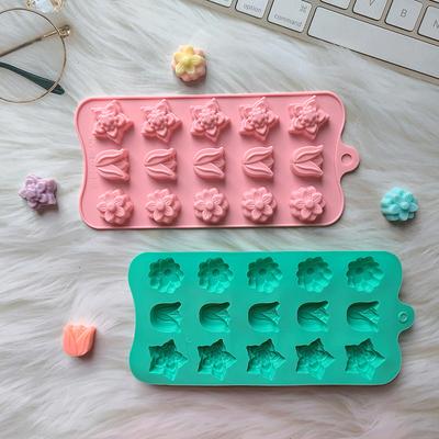 Bloemvormige Siliconen Vorm Doe-het-zelf Taartdecoratie Chocolade Snoep IJs Keuken Bakgereedschap