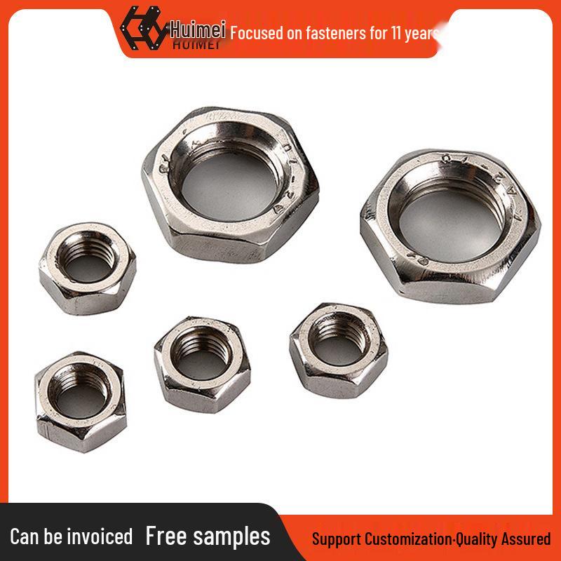 304 Stainless Steel Reverse Thread Hex Nut - DIN934, GB6170