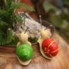 1 Pair Snail Planter Climber Flower Pot Edge Decoration Resin Cute Snail Figurine with Spring Tentacles for Home Garden Indoor Plants Decor