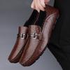 Mode Mode Echtes Leder Herren Freizeitschuhe Luxus Formelle Herren Slipper Business Mokassins Italienische Atmungsaktive Slipper Herren Bootsschuhe