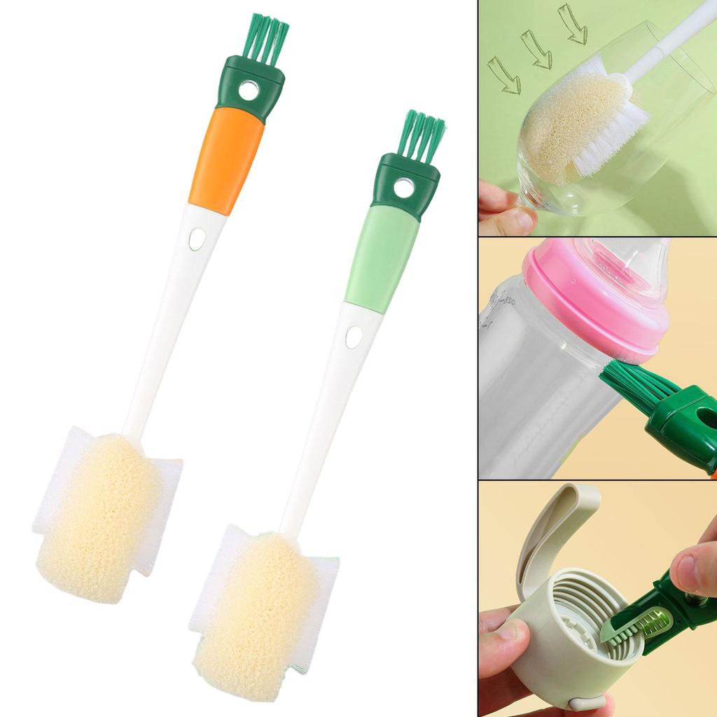 Small Glass Cover Cleaning Brush Bottle Crevice Cleaner for Glasswares