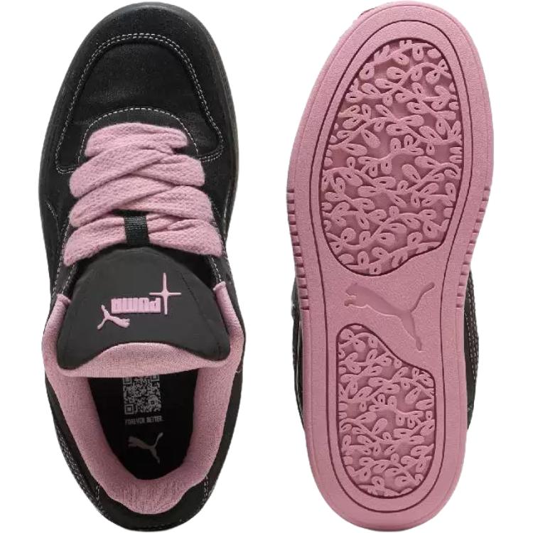 PUMA Park Luna Satin Women's Princess Black Newlywed Pink Low Top Lifestyle Sneakers 402514-02