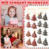Christmas DIY Pendants, Headwear Decorations, Cartoon Letters, Snowflakes, Christmas Trees, Children's Headband Accessories