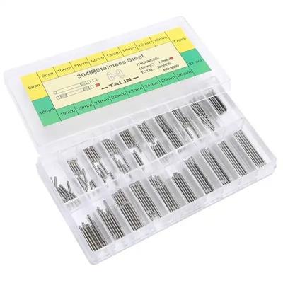 300Pcs 1.0/1.1mm/1.2mm Stainless Steel Watch Band Strap Bracelet Tube Friction Bar Link Pins Replacement Watch Repair Accessory